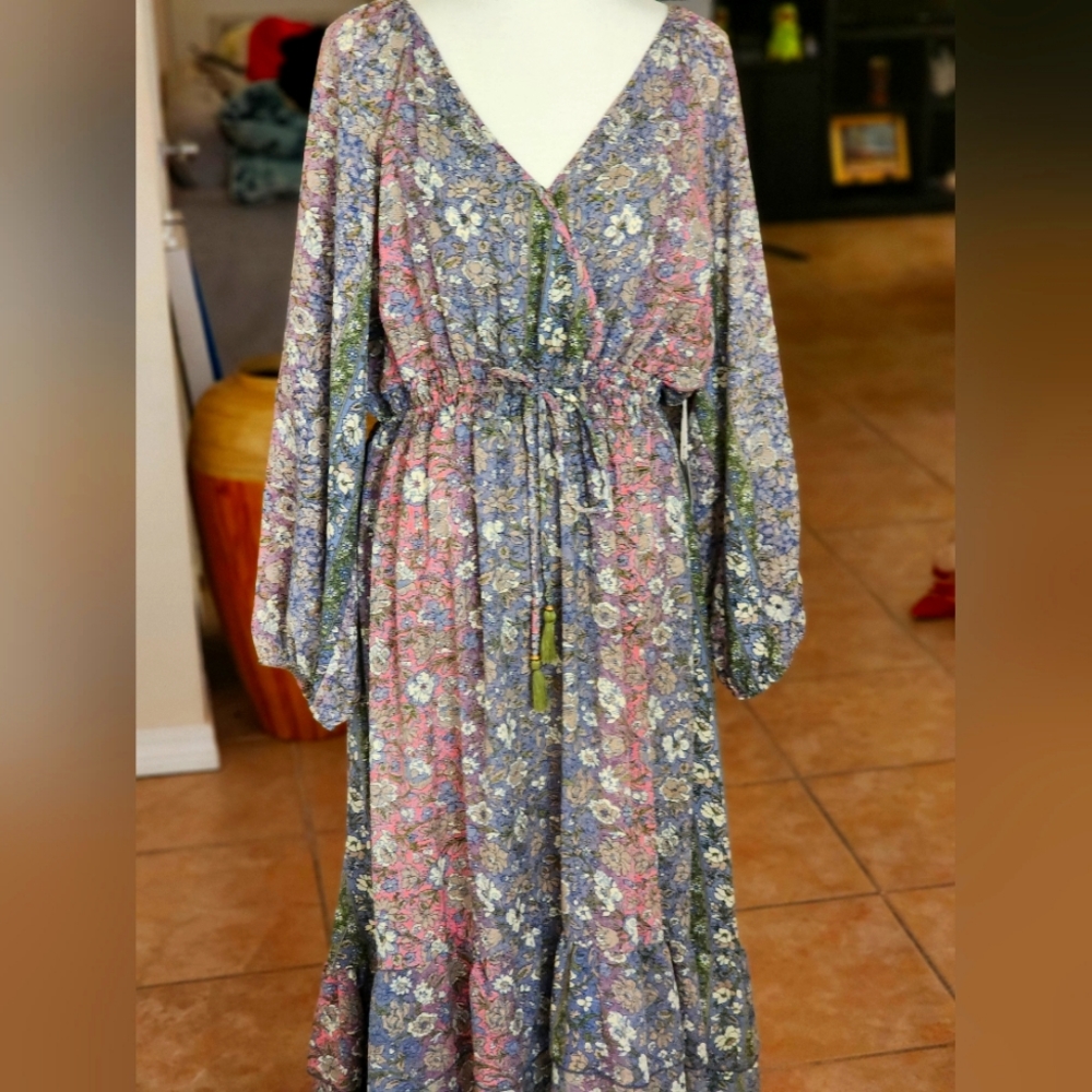 Long Boho Floral Maxi dress